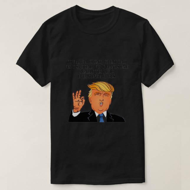 Donald Trump Pai Melhor pai Essencial T-Shirt (Frente do Design)