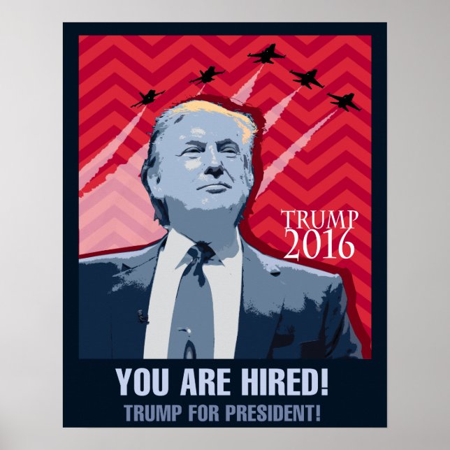 Donald Trump para o poster do presidente 2016 (Frente)