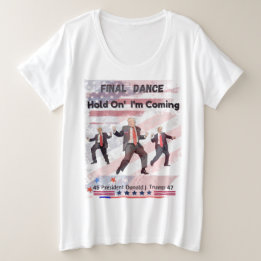 Donald Trump Plus T-Shirt da Mulher do Tamanho