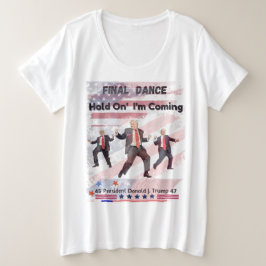Donald Trump Plus T-Shirt da Mulher do Tamanho
