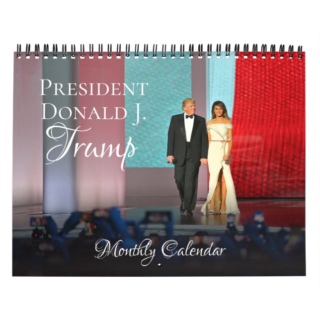 Donald Trump Presidência 2025 Calendário Muro Mens (Capa)