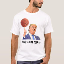 Donald Trump que gira um t-shirt da camisa do