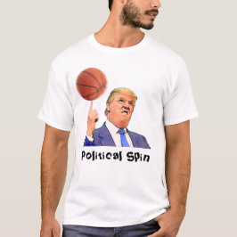 Donald Trump que gira um t-shirt da camisa do