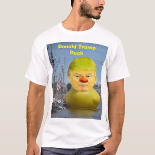 Donald Trump Rubber Yellow Duck T-Shirt Masculino