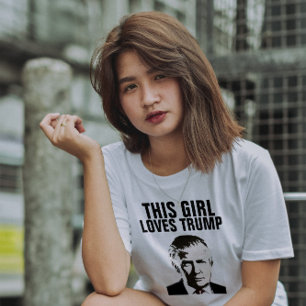 DONALD TRUMP T-shirts engraçadas, garotas