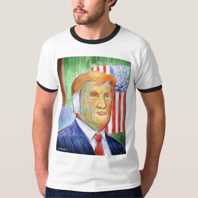 Donald Trump Van Gogh Ring T-shirt (Frente)