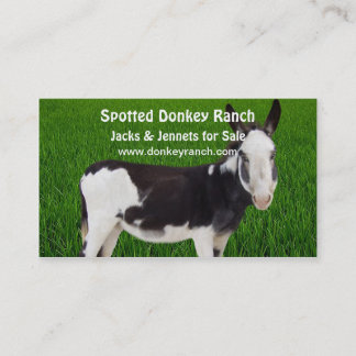Donkey Ranch Cartão de visita