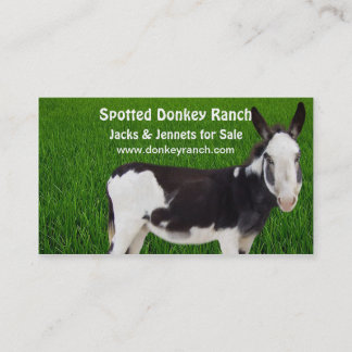 Donkey Ranch Cartão de visita
