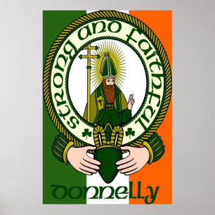 Donnelly Clan Motto Poster Impressão