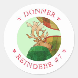 DONNER REINDEEER Pequenos Autocolantes