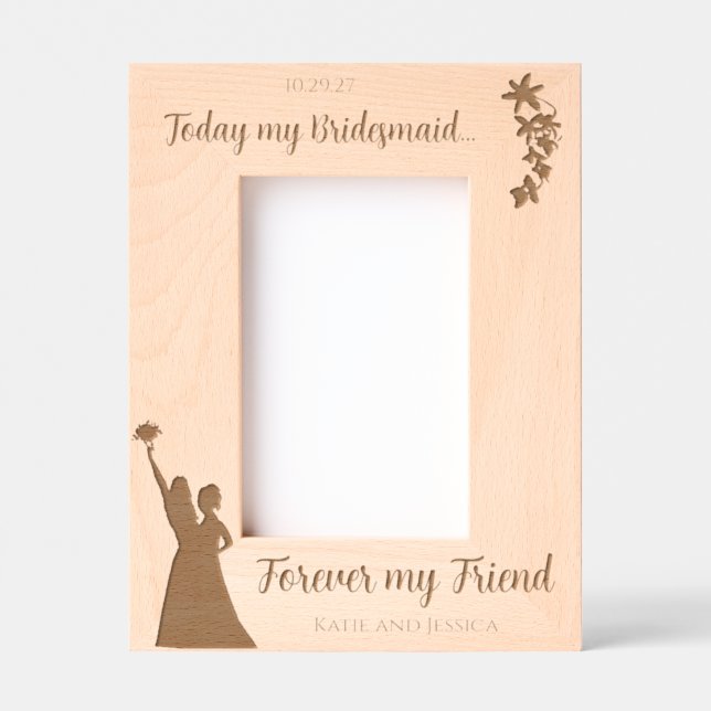 Dono Personalizado de Bridesmaid (retrato) (Front)