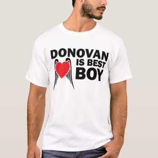 Donovan é o melhor t-shirt do menino