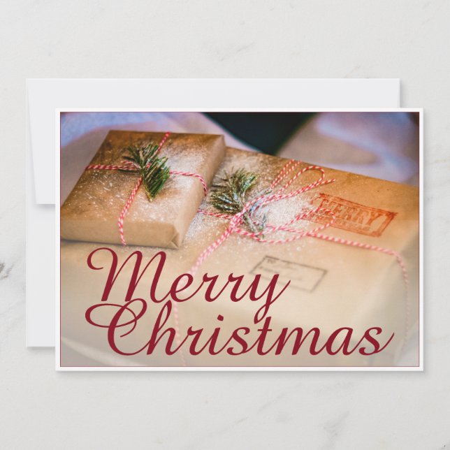 Dons festivos como motivo de Natal (Frente)