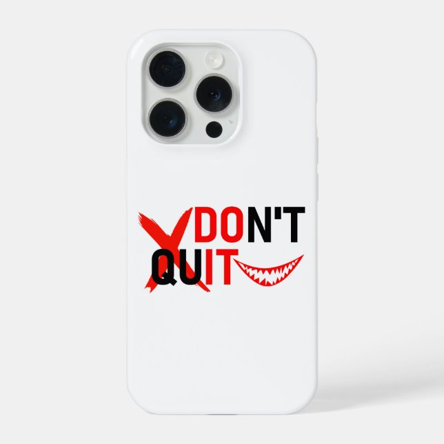 DON'T QUIT – Bold Red Motivation Design (Verso)