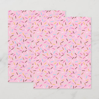 Donut Sprinkles Scrapbook Paper Pink Craft Paper