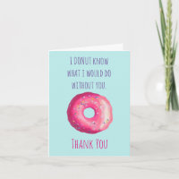 Donut Trocadilho Engraçado Fofo Agradecimento Apre