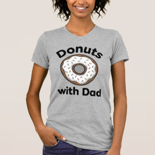 Donuts Com o Papai Design de Camisa de Donut Vinta