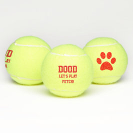 "Dood Vamos Play Fetch" Pet Dog Toy Red