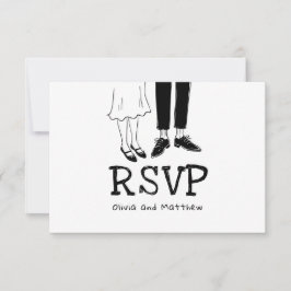 Doodle Casamento Moderno Resposta | Noiva & Noivo 