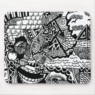 Doodle Mousepad do oceano da selva