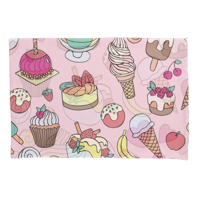 Doodle Sweets Sorvete: Ilustração Desenhada à Mão (Frente)