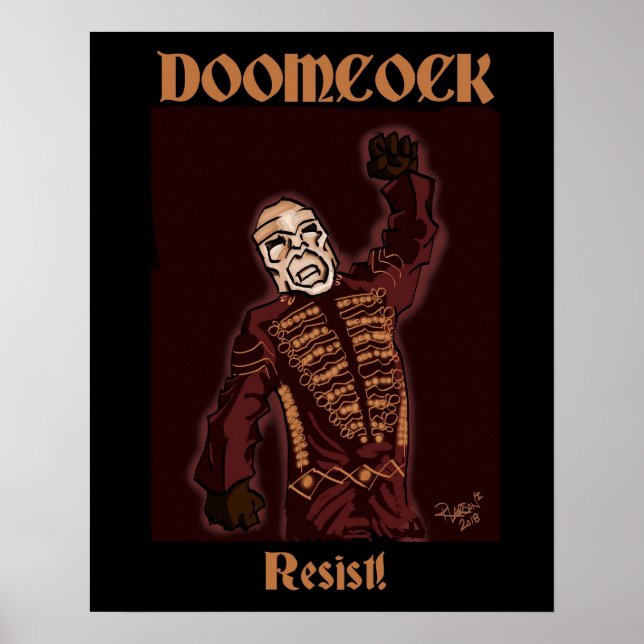 Doomcock Resist Poster (Frente)