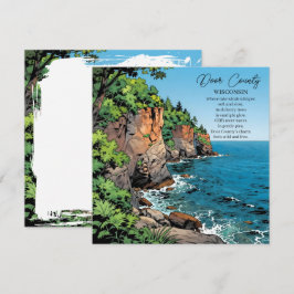 Door County, Wisconsin Illustration and Poem