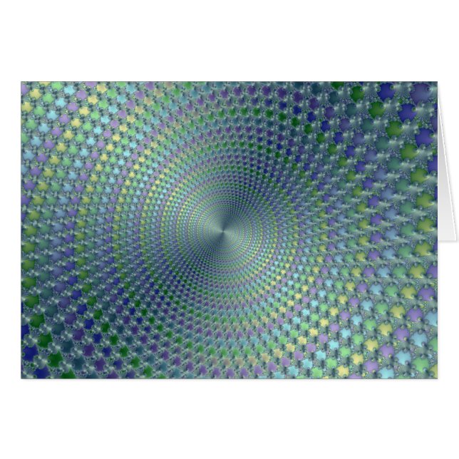 Dor de cabeça - Cartão Fractal (Frente Horizontal)