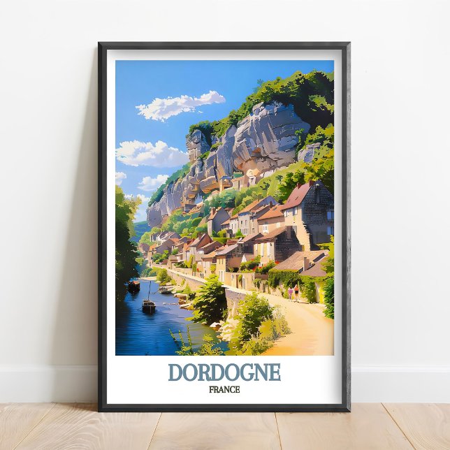 Dordogne France Art - Dordogne Poster - La Roque  (Criador carregado)