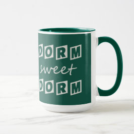 "Dorm Sweet Dorm", canecas de monograma personaliz