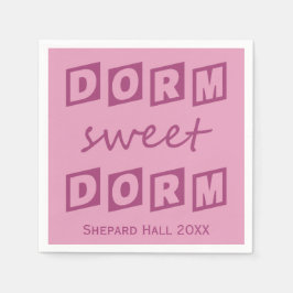 "Dorm Sweet Dorm" - guardanapos de papel personali