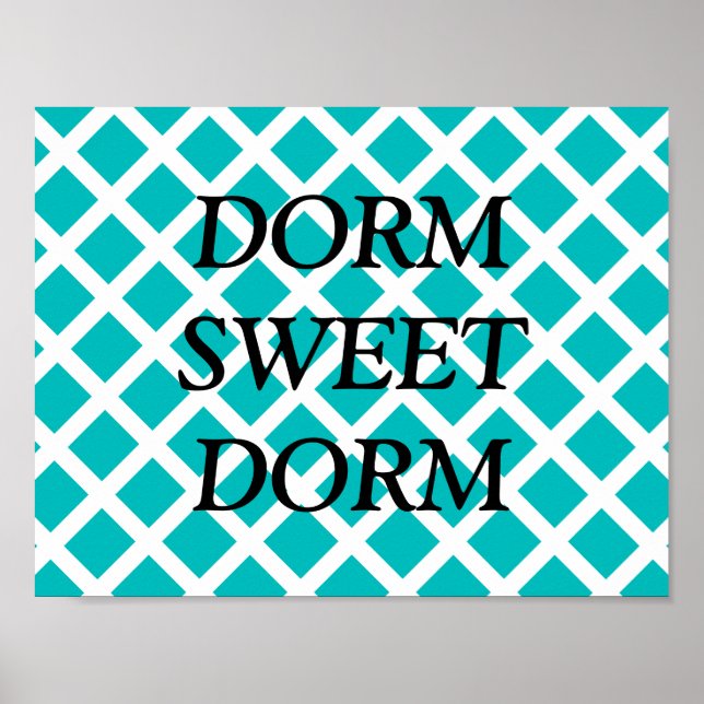 Dorm Sweet Dorm Poster personalizável (Frente)