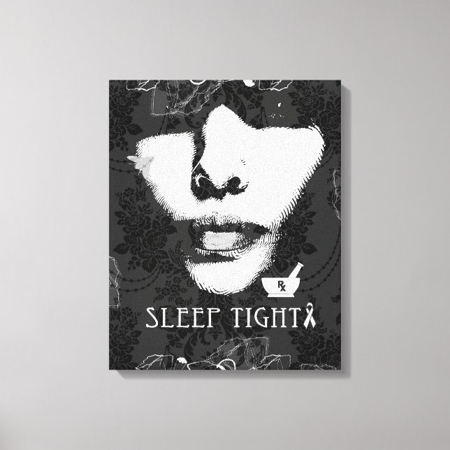 Dorme com consciência mental, canvas artístico. (Frente)