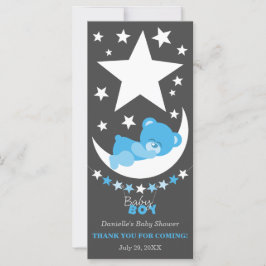 Dormindo Blue Boy Teddy Bear Obrigado Por Favor