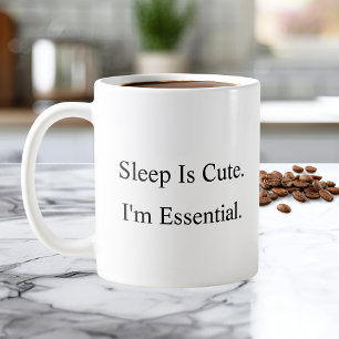Dormir é Fofo Caneca de Café Essencial