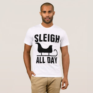 DORMIR O DIA TODO, T-shirts de Natal engraçadas