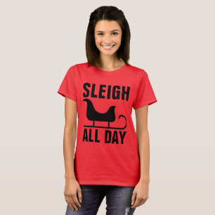 DORMIR O DIA TODO, T-shirts de Natal engraçadas