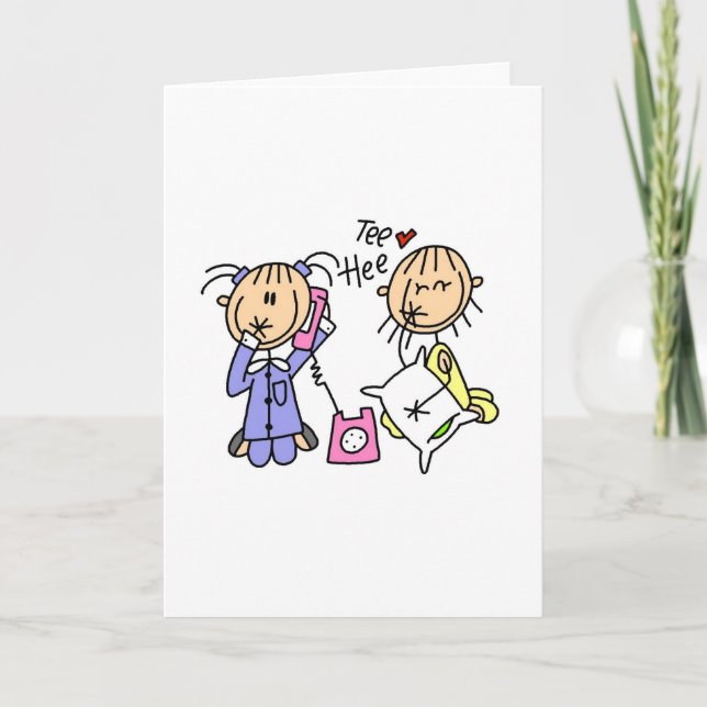 Dormir Sobre Meninas No Cartão Telefônico (Frente)