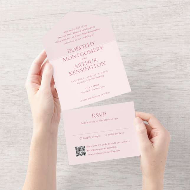 Dorothy Pink Elegant Wedding (Aba destacável)