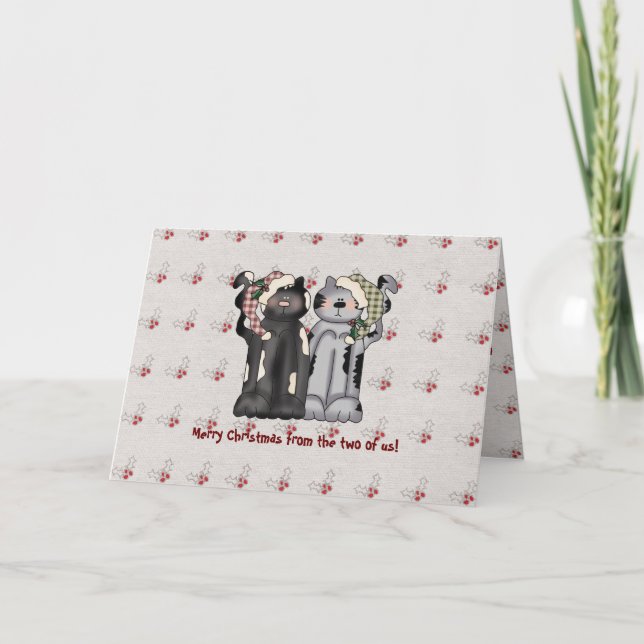 Dos dois de nós… cartão do Natal (Frente)