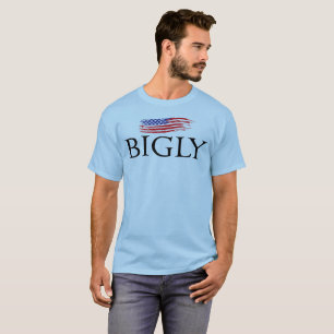 Dos EUA t-shirt da bandeira bigly