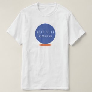 Dos homens azuis da economia do voto a camiseta