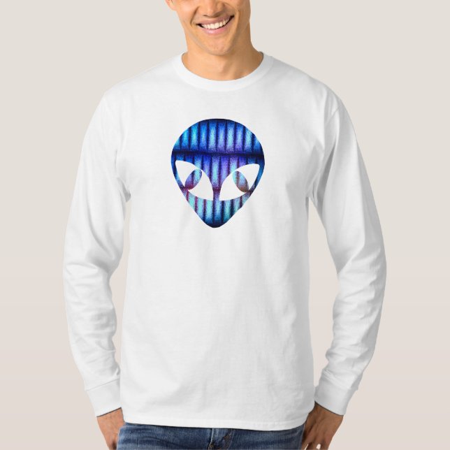 Dos homens longos da Capa de Alienware o t-shirt (Frente)