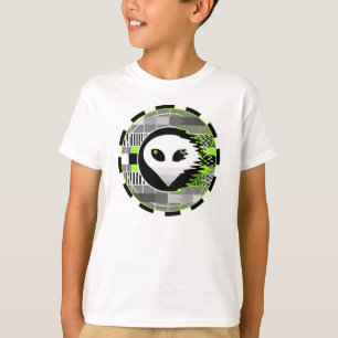 Dos miúdos redondos do t-shirt da tevê da