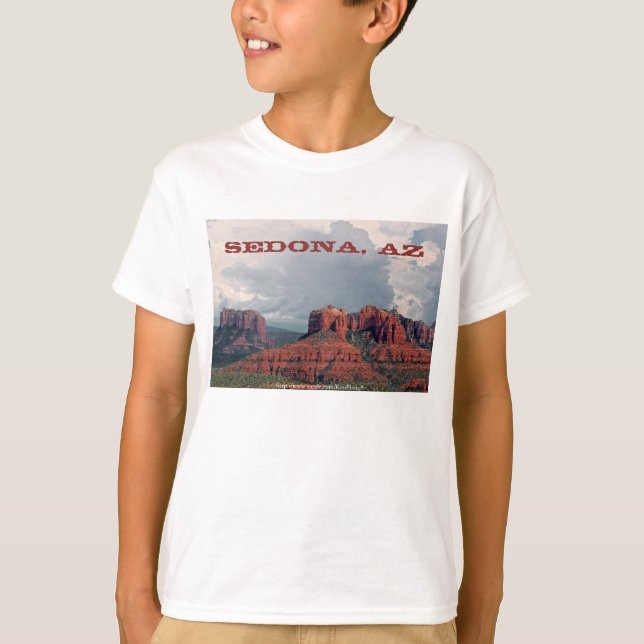 Dos miúdos vermelhos da rocha de Sedona a camisa (Frente)