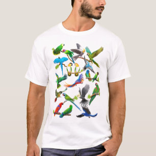 Dos papagaios t-shirt abundante