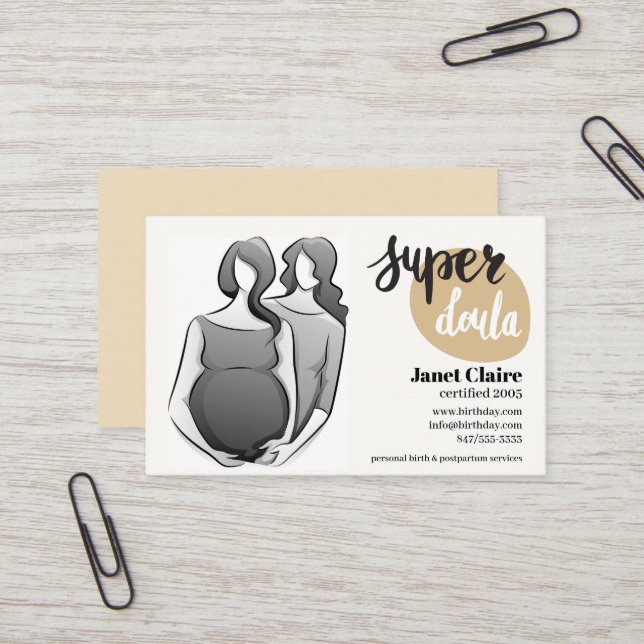 doula cartão de visita (Frente/Verso In Situ)