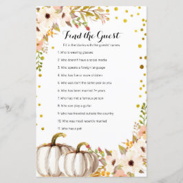 Dourada abóbora Aquarela Encontre o jogo Convidado