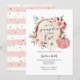 Dourada abóbora rosa está fazendo um convite