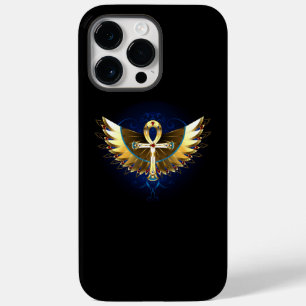 Dourada Ankh com Asas